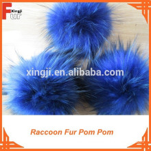 Fantastic Dark Blue Fur Pompon